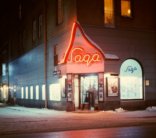 Saga-biografen på Köpmangatan, 1966. Fotograf: Norrlandsbild Bildkälla: Sundsvalls museum