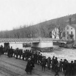 Storbron och Selångersån under översvämningen 1919
