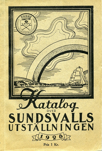 Framsidan på katalogen från Sundsvallsutställningen 1928