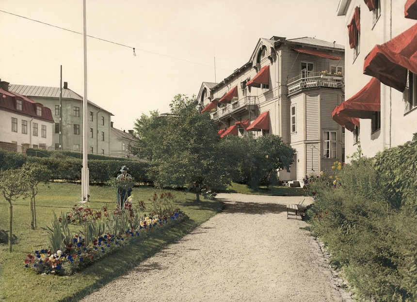 Innergården till Holmgården år 1955