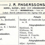 Annons från Länskalendern 1909